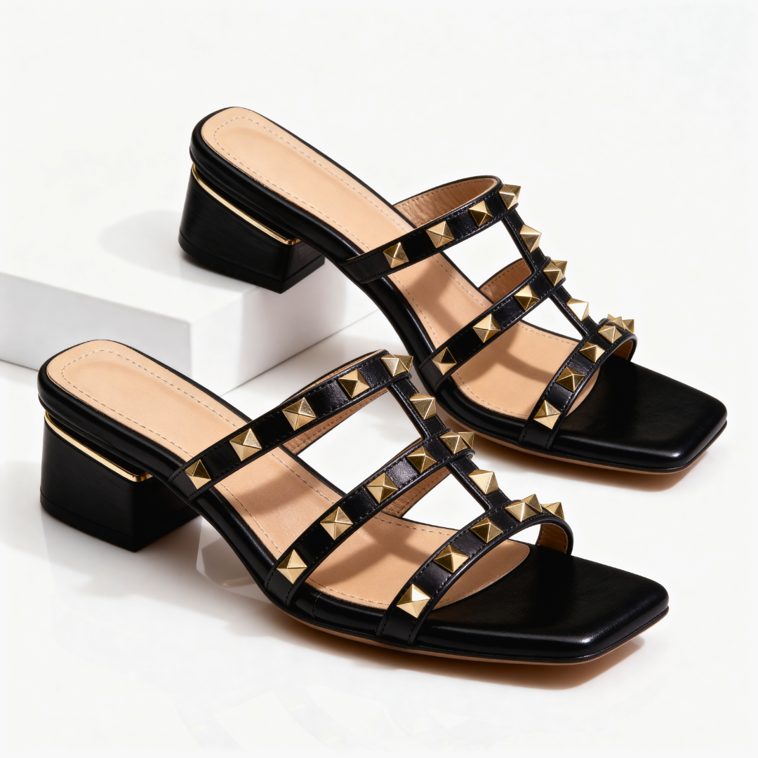Odette Studded Sandal — back view