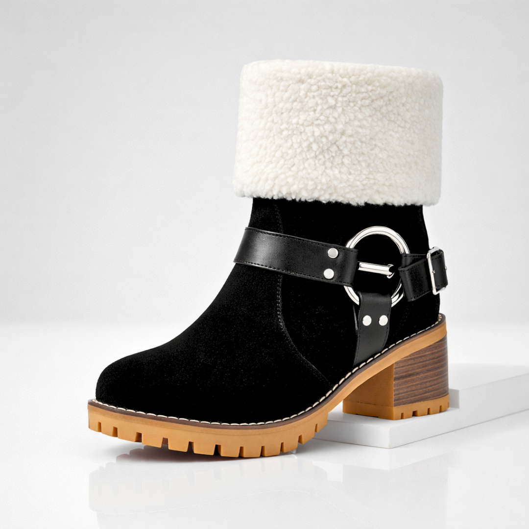 Harper Lane Suede Sherpa Boots