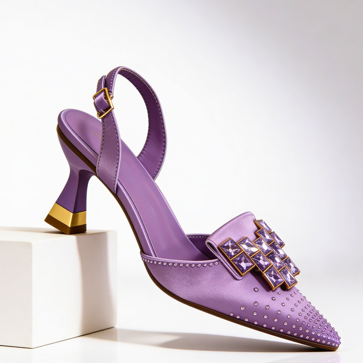 Vivienne Gemstone Kitten Heels