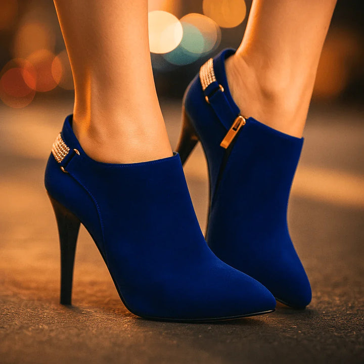 Aurora Bell Velvet Boots