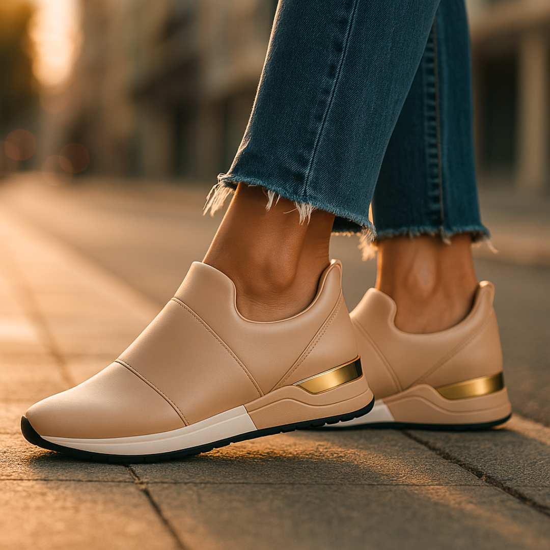 Harper Lane Gilded Sneakers