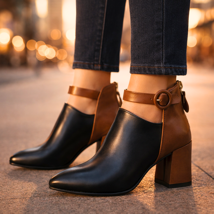 Harper Lane Two Tone Boots