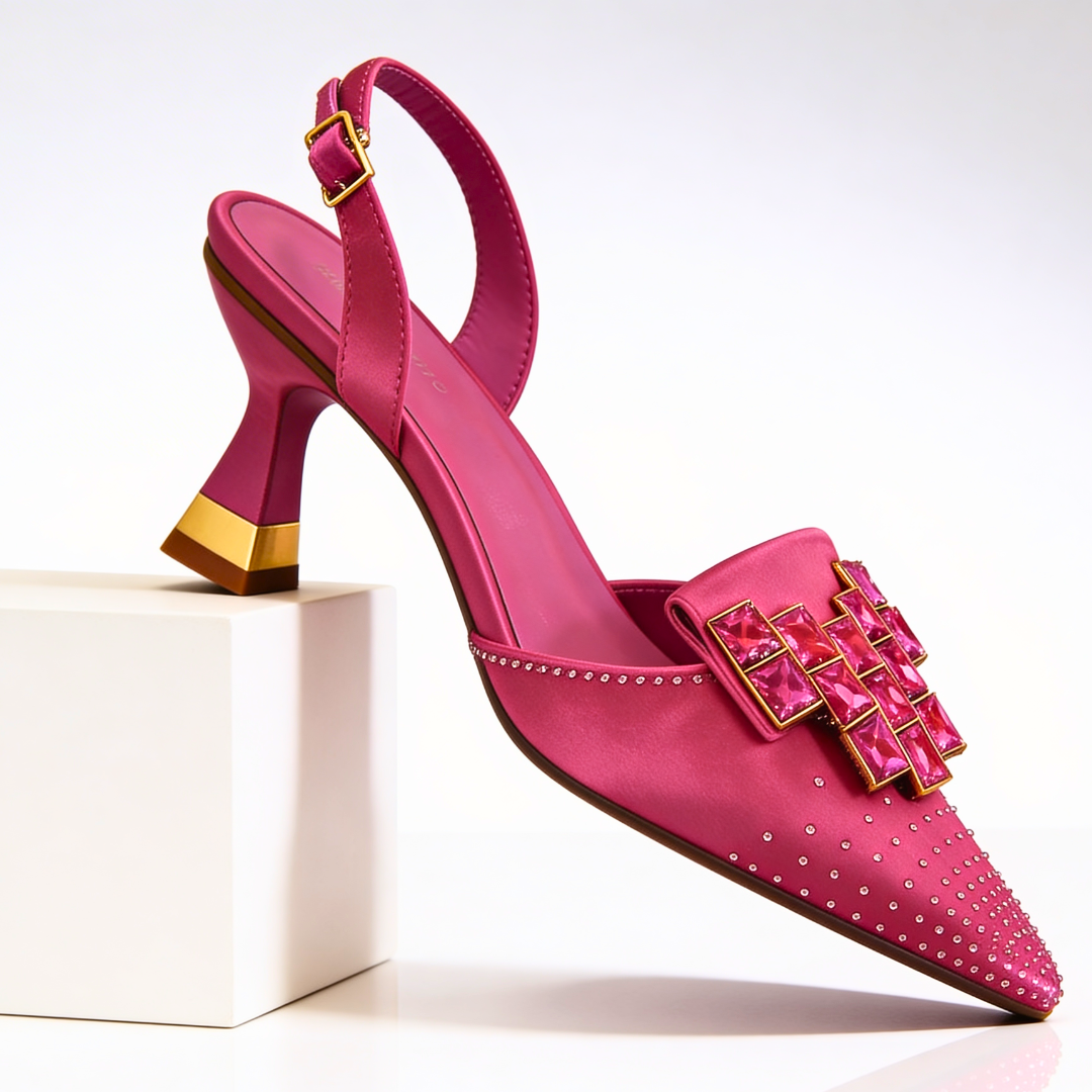 Vivienne Gemstone Kitten Heels