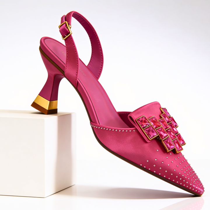 Vivienne Gemstone Kitten Heels