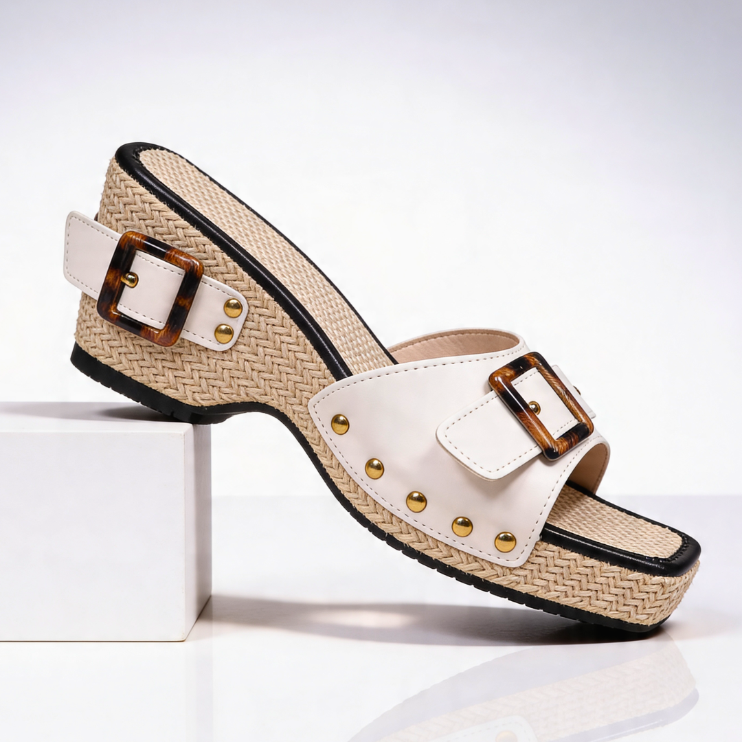 Odette Buckle Slides — side view