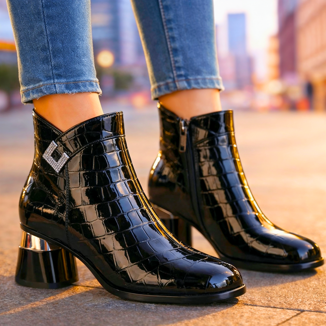 Harper Lane Gator Ankle Boots