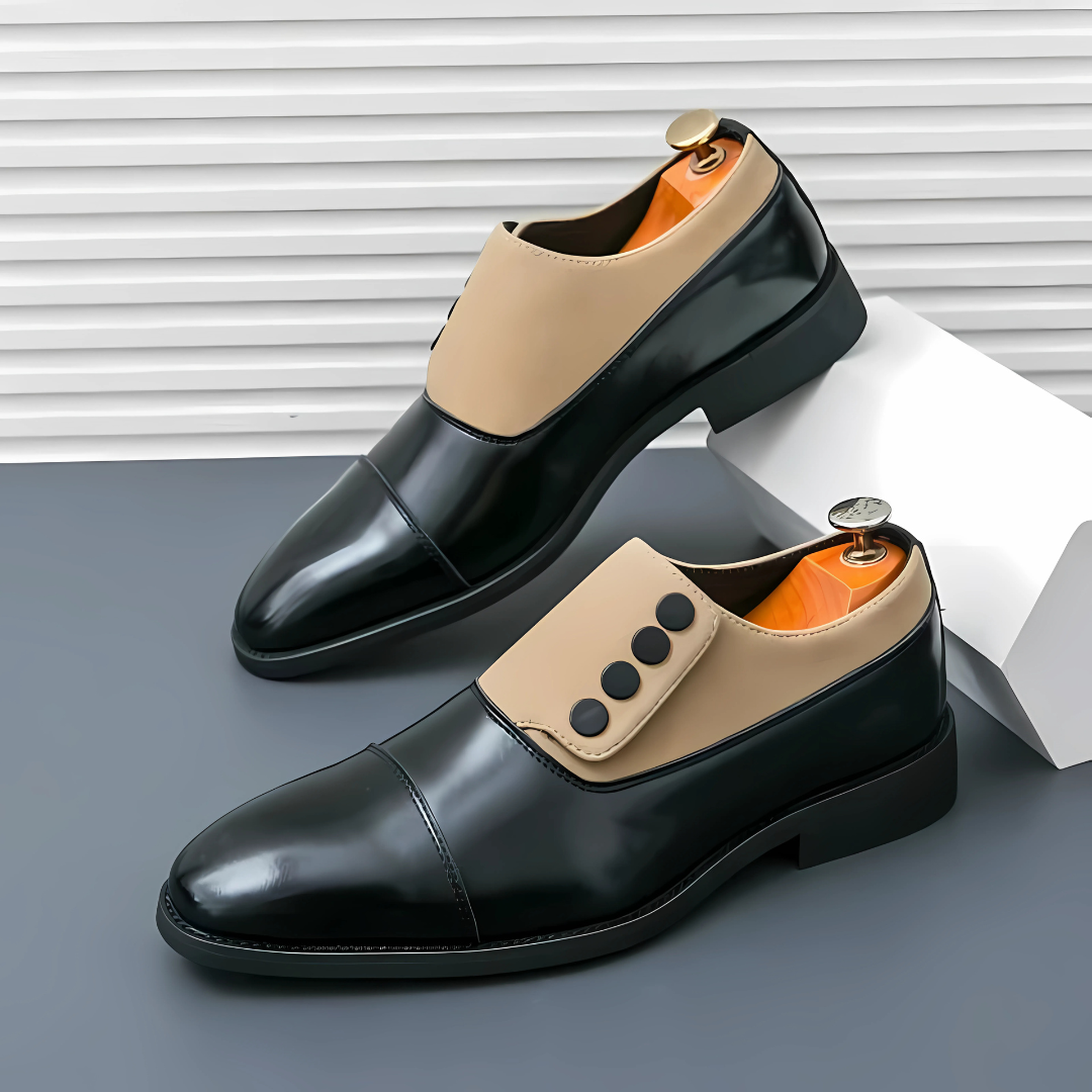 Corvani Cap-Strap Loafer