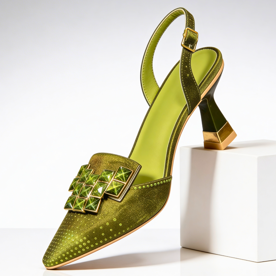 Vivienne Gemstone Kitten Heels