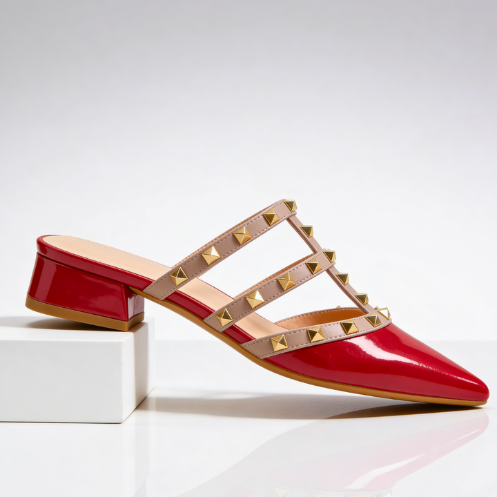 Odette Studded Mule — front view