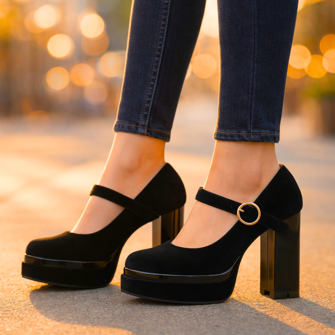 Seraphina Velvet Platform Pumps