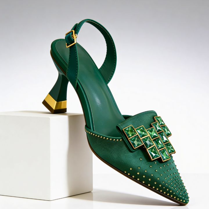 Vivienne Gemstone Kitten Heels