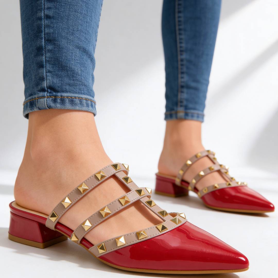 Odette Studded Mule — lifestyle shot
