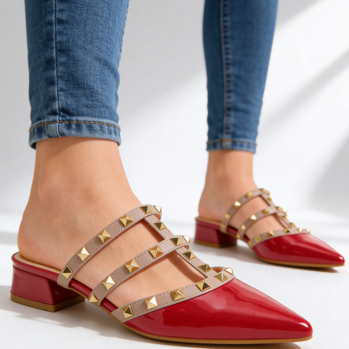 Odette Studded Mule — lifestyle shot