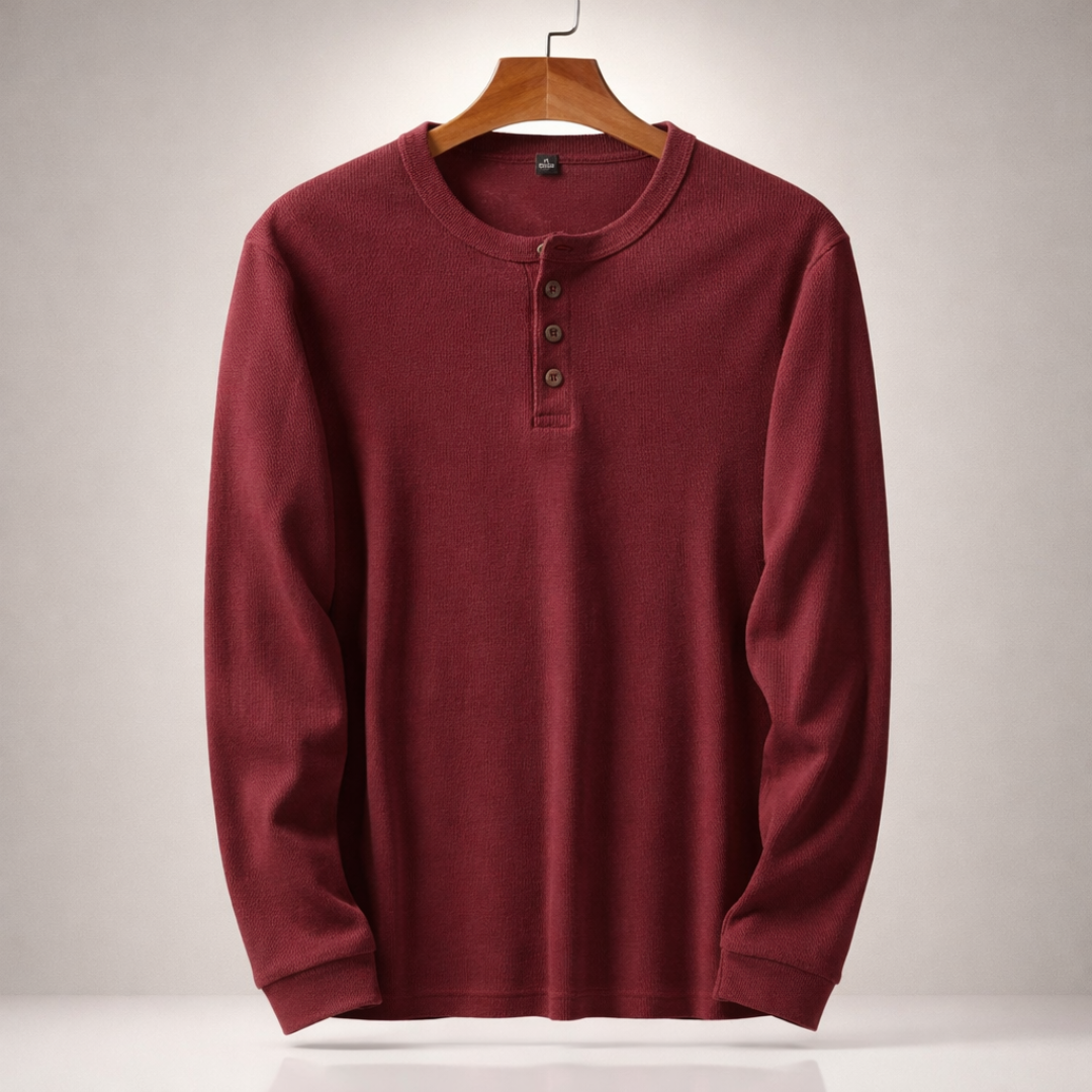 Westbrook Waffle Henley — alternate view