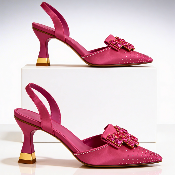 Vivienne Gemstone Kitten Heels