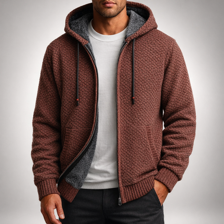 Avalon Ridge Knit Hoodie — side view