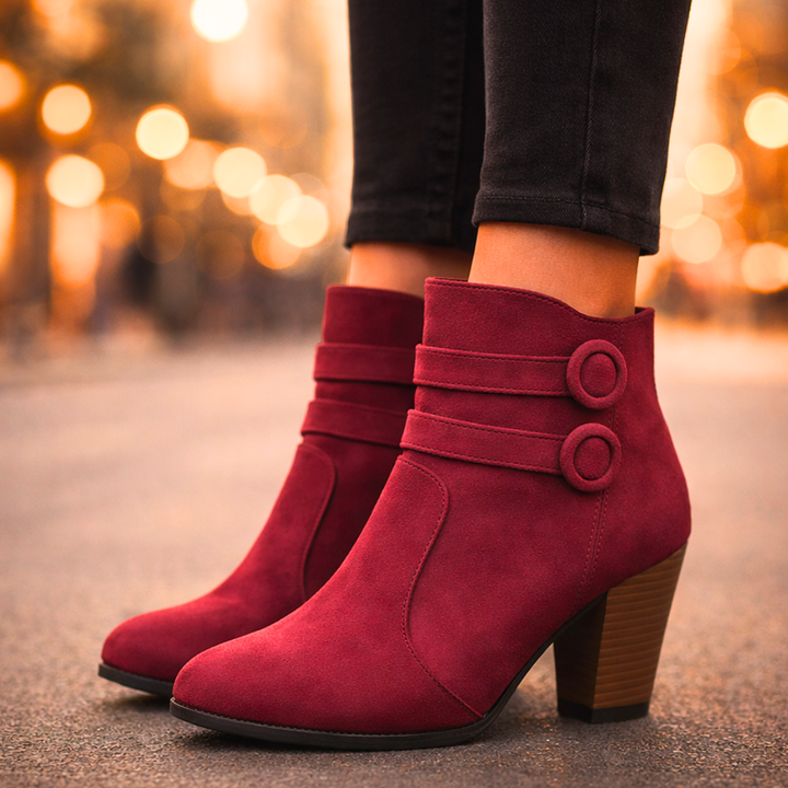 Harper Lane Duet Strap Suede Boots