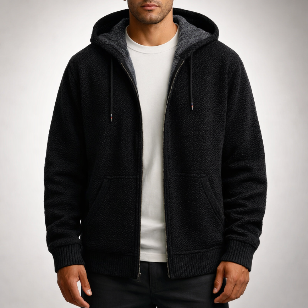 Avalon Ridge Knit Hoodie — back view