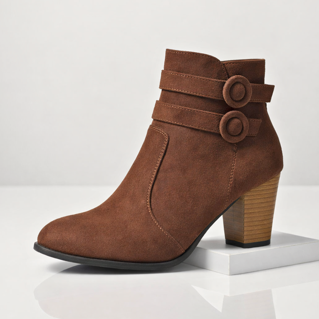 Harper Lane Duet Strap Suede Boots