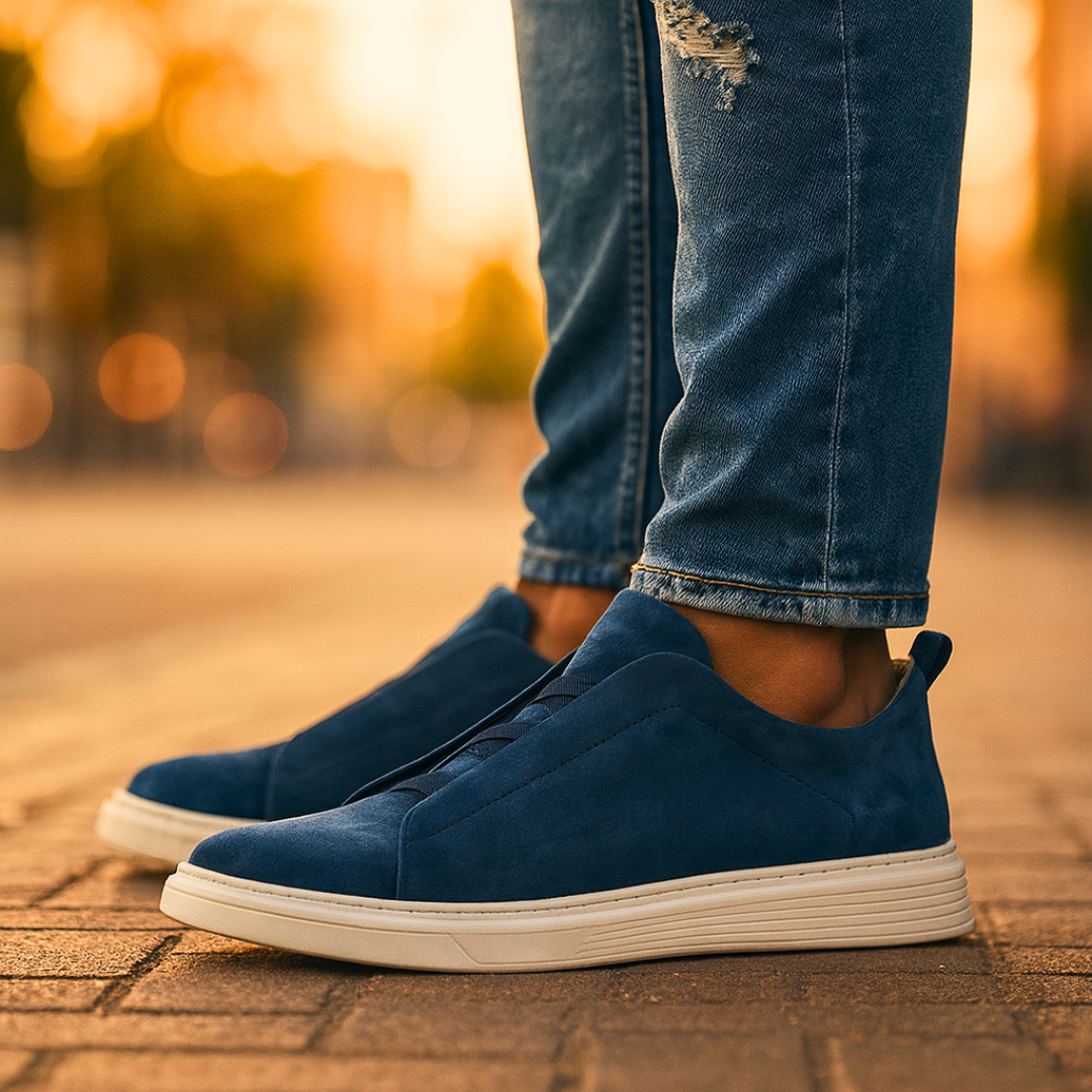 Hampton Lane Casual Suede Sneakers