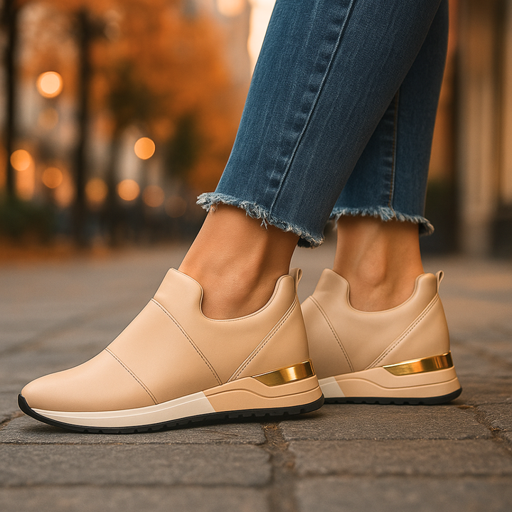 Harper Lane Gilded Sneakers
