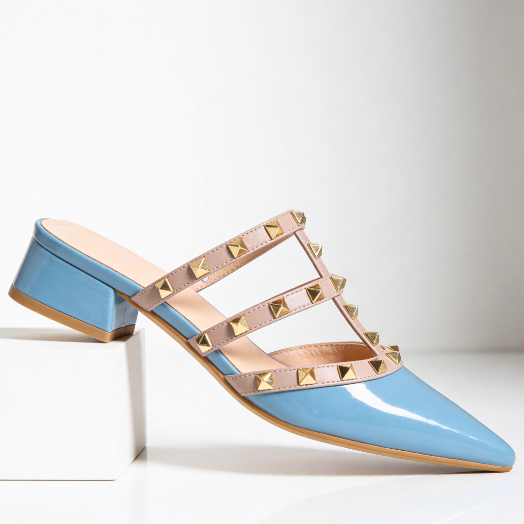 Odette Studded Mule — back view