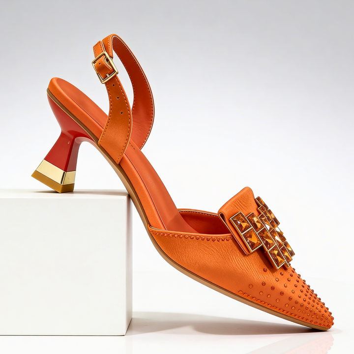 Vivienne Gemstone Kitten Heels