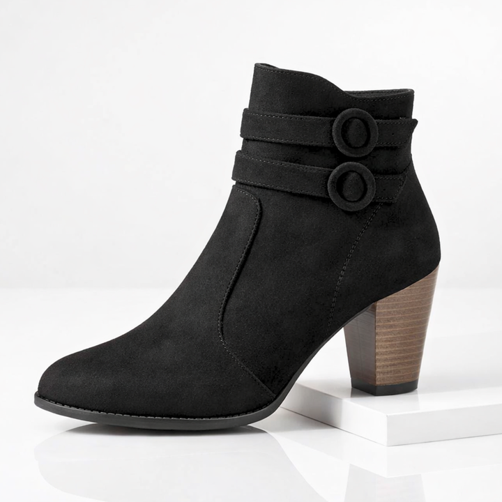 Harper Lane Duet Strap Suede Boots