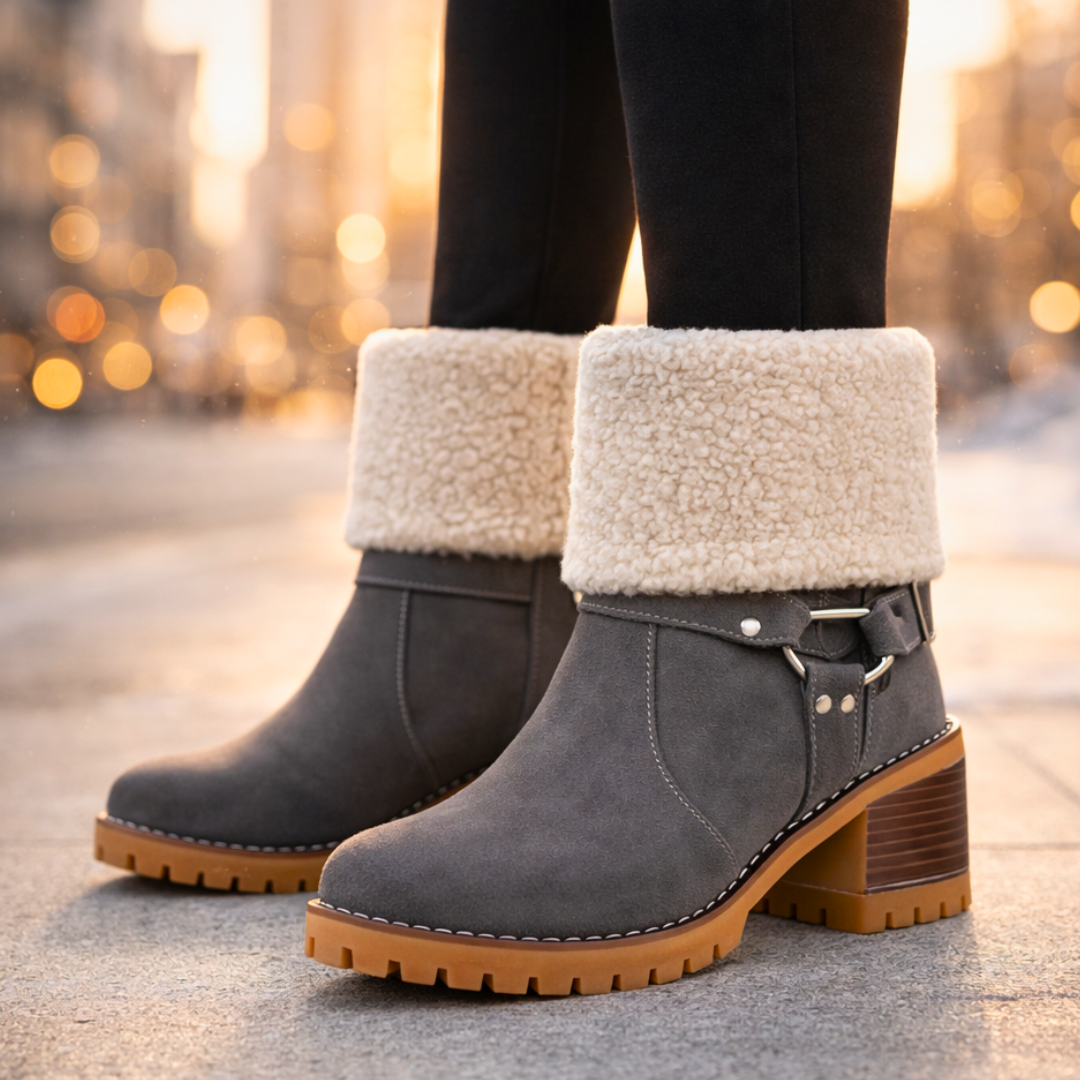 Harper Lane Suede Sherpa Boots