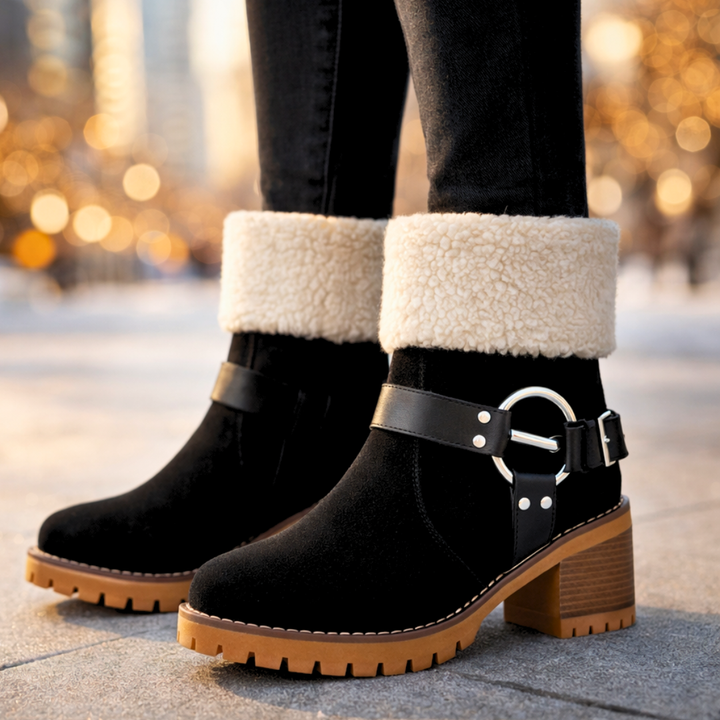 Harper Lane Suede Sherpa Boots