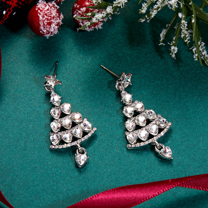 Winter Wishes Tree Drop Earrings