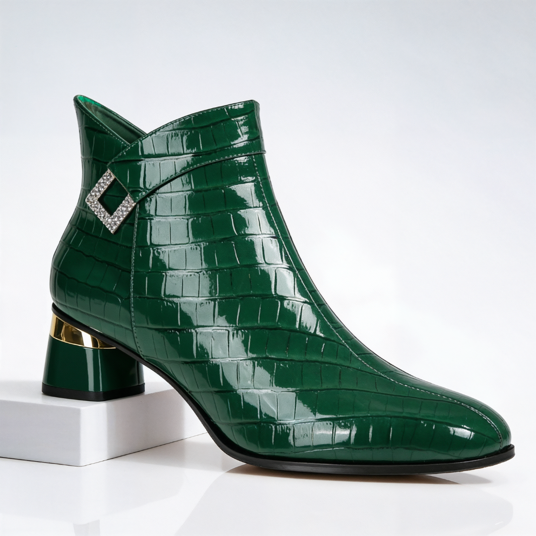 Harper Lane Gator Ankle Boots