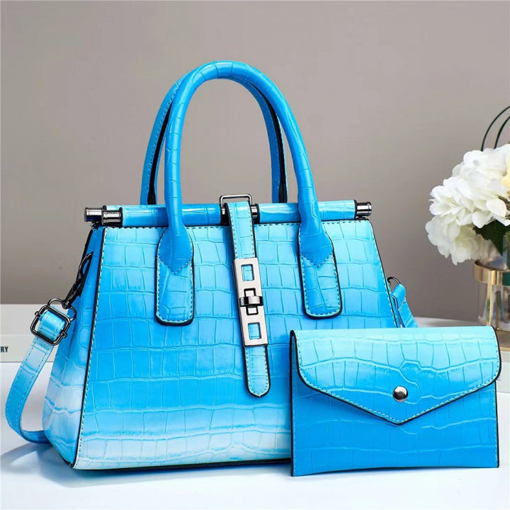 The Cannes Croc Handbag Set