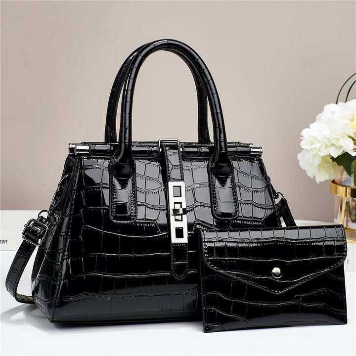 The Cannes Croc Handbag Set
